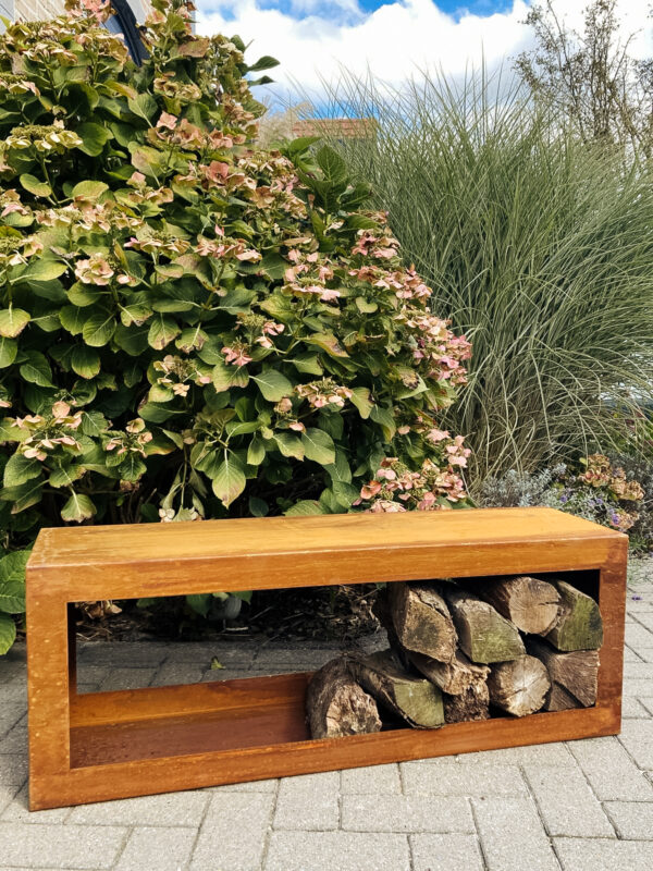 Range-bûches Corten