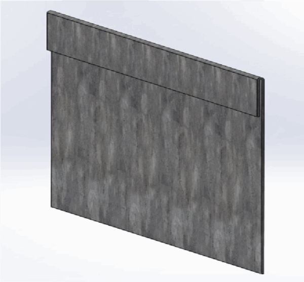 Bordure Acier galvanisé bord écrasé